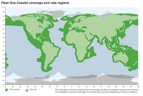 Inmarsat Fleet One Prepaid Coastal - 250 Units